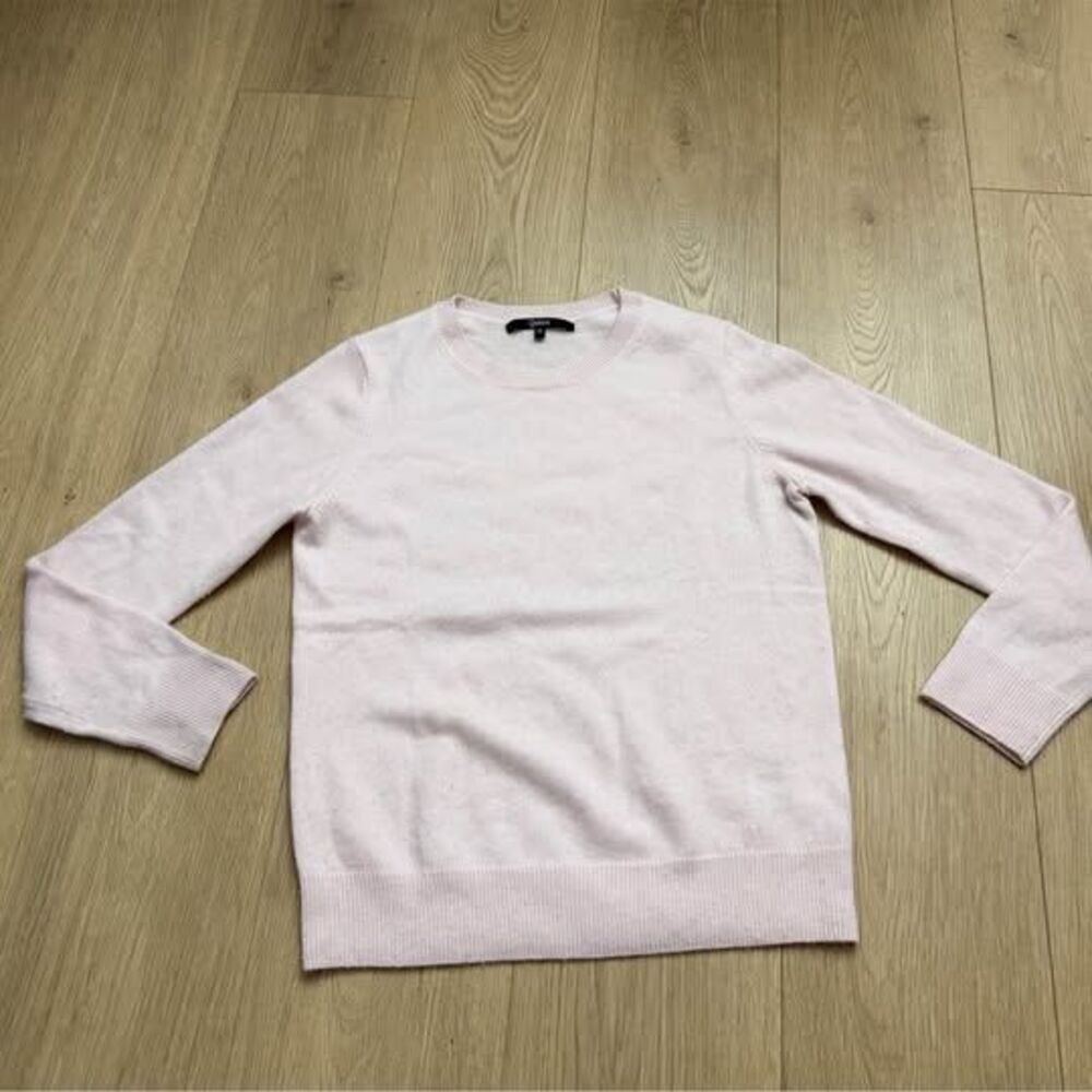 Quince Pink Cashmere Crewneck Sweater Size Small